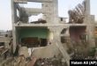 En la imagen, un edificio destruido por un bombardeo israelí sobre la Franja de Gaza, en Rafah, el 24 de octubre de 2023. (AP Foto/Hatem Ali)
