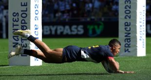 El try de Chocobares que abrió el partido de Los Pumas ante Japón en el Mundial