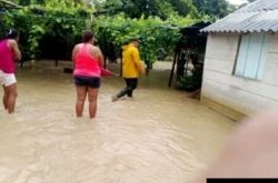 Inundaciones en San Antonio del Sur, Guantánamo. (Facebook/Oreivis Frómeta)