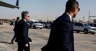 El secretario estadounidense de Estado, Antony Blinken, defiende creación de un Estado palestino independiente en visita a Oriente Medio.