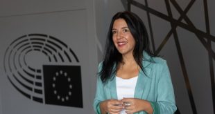 Idoia Villanueva, en el Parlamento Europeo.