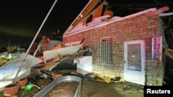 Una vista muestra los daños causados por los tornados que arrasaron el área de Indian Lake en el condado de Logan, Ohio, EE. UU., el 14 de marzo de 2024.