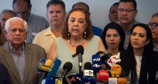 La Plataforma Unitaria Democrática denuncia impedimento de postulación de Corina Yoris a presidenciales venezolanas