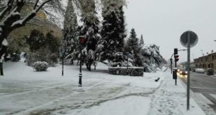 Nieve caída en Zamora, en una imagen de archivo.