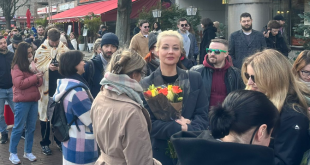 La viuda de Alexéi Navalni, Yulia Naválnaya, en Berlín.