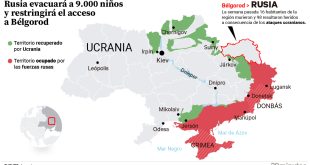 Bélgorod, región rusa afectada por los combates de la guerra en Ucrania.