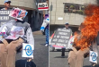 Vecinos de La Candelaria quemaron un «Judas Alacrán» con las cabezas de Maduro y Rosales