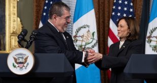 Washington: vicepresidenta Harris se reúne con presidente de Guatemala