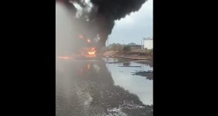 Denuncian que incendio en tanque de Pdvsa en Bachaquero no se ha extinguido