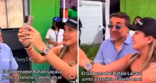 Hija de Diosdado Cabello apareció junto a Rafael Lacava usando un supuesto reloj que costaría 11.500 dólares (+Video)