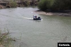 Patrullajes en el río Prut que separa Rumanía de Moldavia. (Foto: Cortesía de la Policía de Rumanía)