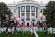 La carrera anual de huevos de Pascua de la Casa Blanca comienza en el jardín sur de la Casa Blanca en Washington, el lunes 1 de abril de 2024.