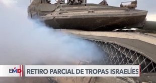 Tropas israelíes se repliegan parcialmente de Gaza