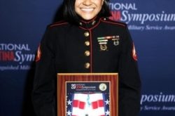 Ana Paola Rincones es integrante de la Banda de la 1ª División de Marines, en Camp Pendleton, California.