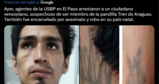 Jefe de la Patrulla Fronteriza de EEUU reportó la detención de miembros del Tren de Aragua y mostró cuáles son los tatuajes que suelen tener (+Fotos)