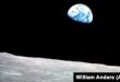 La icónica imagen de la Tierra, con la superficie lunar en primer plano, tomada por el astronauta William Anders desde el Apollo 8, tomada el 24 de diciembre de 1968.