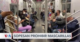 Nueva York considera prohibir mascarillas en el subway