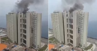 Reportan incendio en el edificio Girón, en La Habana