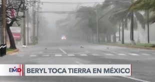 Beryl toca tierra en México