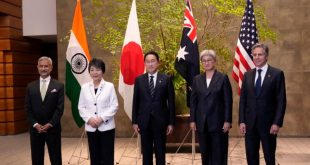 Blinken y los enviados de Japón, Australia e India hablan sobre seguridad marítima en Asia-Pacífico