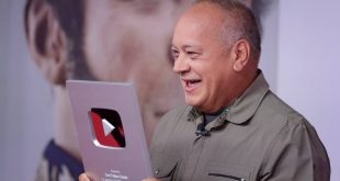 YouTube otorga placa a Diosdado por su programa «Con el Mazo Dando»