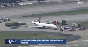 Dos aviones de Delta Air Lines chocaron en la pista de Atlanta