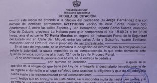 Jorge Fernández Era citado por Villa Marista y la PNR en el mismo día