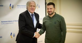 Zelenskyy se reúne con Almagro al margen de la Asamblea General de la ONU (VIDEO)