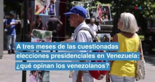 A tres meses de las cuestionadas elecciones presidenciales en Venezuela ¿qué opinan los venezolanos?