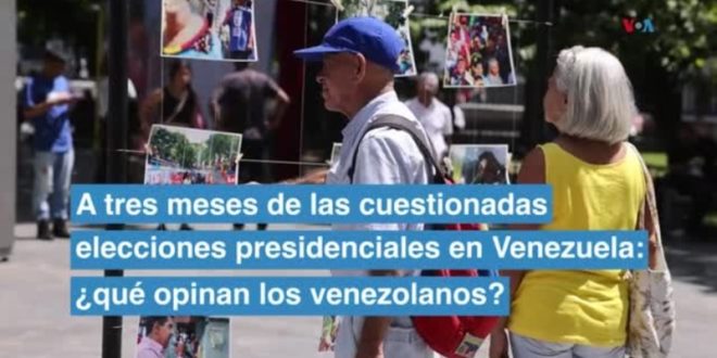 A tres meses de las cuestionadas elecciones presidenciales en Venezuela ¿qué opinan los venezolanos?