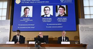 El premio Nobel de Química 2024 fue otorgado a David Baker, Demis Hassabis y John Jumper