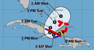 Huracán Oscar tocará tierra esta tarde entre Guantánamo y Holguín