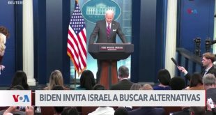 Presidente Biden sugiere a Israel “no atacar” pozos petroleros de Irán