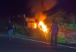 Vehículo se incendia tras accidente en la carretera Falcón – Zulia (+video)