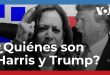 el perfil de los candidatos presidenciales Kamala Harris y Donald Trump