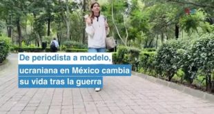 De periodista a modelo, ucraniana en México cambia su vida tras la guerra