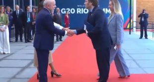 Lula y Milei se estrechan la mano por primera vez en la cumbre del G20 de Río