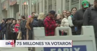 Más de 75 millones de personas ya votaron en EEUU, mientras el voto latino podría ser crucial