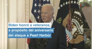 Biden honra a veteranos del ataque a Pearl Harbor en su 83 aniversario