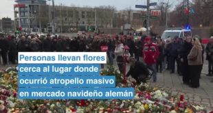 Homenaje a fallecidos por atropello masivo en Magdeburgo, Alemania