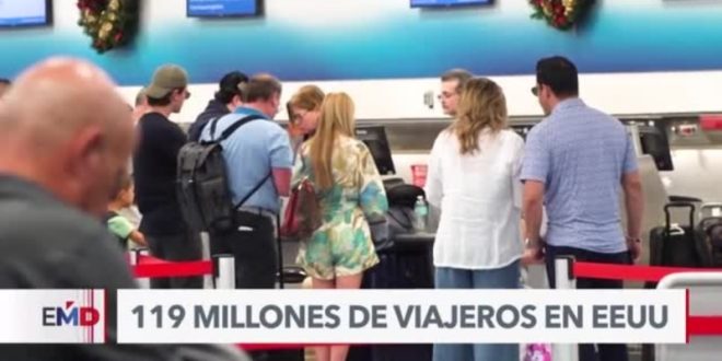 Millones de viajeros se movilizan a lo largo de EEUU por Navidad