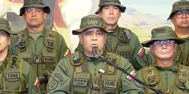 Padrino López dice que la Fuerza Armada acompañará a Maduro el 10 de enero