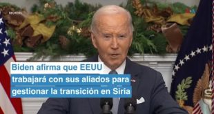 "EEUU trabajará con nuestros socios y las partes interesadas en Siria": Joe Biden