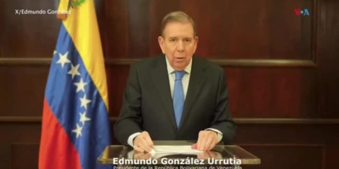 Intervención de Edmundo González, líder opositor venezolano