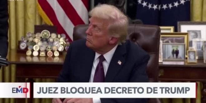 Juez federal bloquea temporalmente decreto de Trump sobre ciudadanía estadounidense por nacimiento