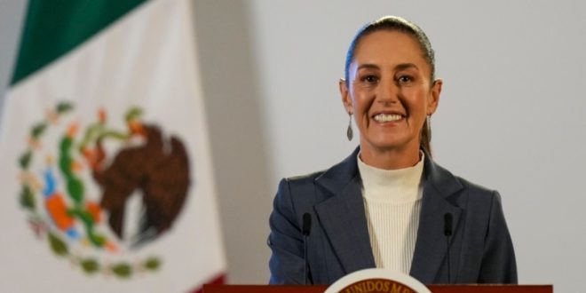 La presidenta mexicana Claudia Sheinbaum reacciona a la propuesta de Donald Trump sobre el Golfo de Méxicano