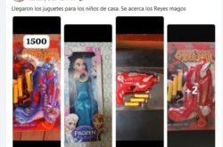 Captura de post en Facebook con juguetes a la venta en Cuba. (Foto: Mari Mari)