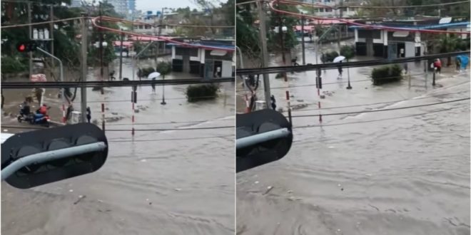 A child dies in floods in Havana