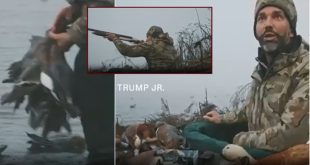 Outrage in Italy by a video of Donald Trump JR hunting in the Venice Lagoon