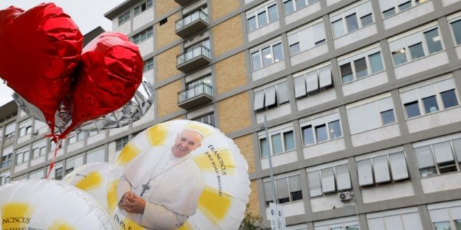 Pope Francis rests on his tenth day in the hospital after signs of renal failure